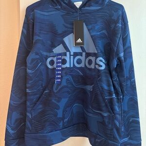 Boys size 14/16 Adidas Blue Wave Hoodie